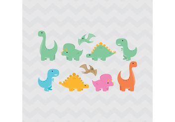Dinosaurs - vector gratuit #157585 