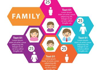 Family Vector Infographic - vector gratuit #157845 