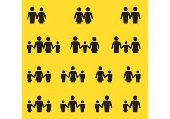 Family Vector Icons - Free vector #157895