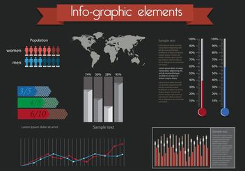 Free Vector Infographic Elements - vector gratuit #158055 