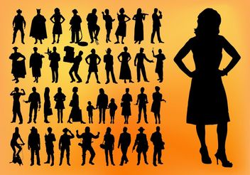 Silhouette Pack - Free vector #158265