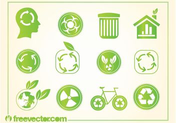 Recycling Logos - vector #159085 gratis