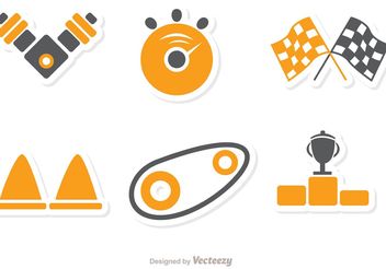 Racing Icon Vector Pack 1 - Free vector #159155