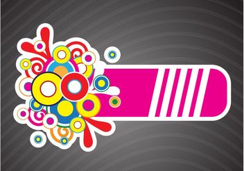 Colorful Crazy Banner - Free vector #159235
