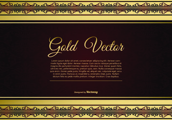 Elegant Gold and Red Background Illustration - vector gratuit #160625 