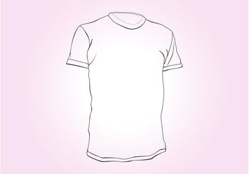 T-Shirt Outlines - бесплатный vector #160825