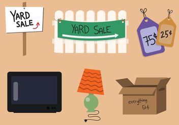 Yard Sale Vector Set - vector #161095 gratis