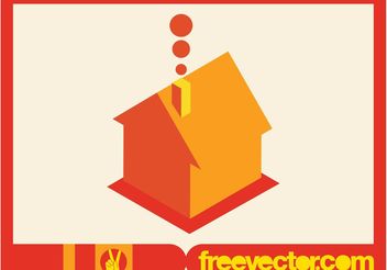 Vector House Icon in 3D - бесплатный vector #161855