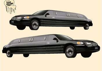 Black Limousine - vector gratuit #162145 