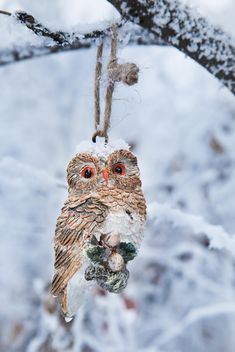 New Year's toy owl - image gratuit #182935 