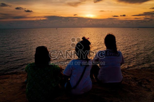 #iloveocean, #sea, #Sunset, #women - Free image #184495