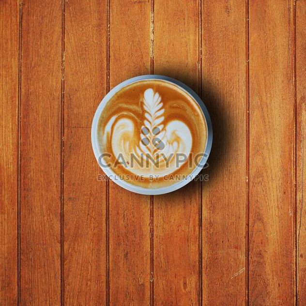 Cup of latte art - Kostenloses image #186955