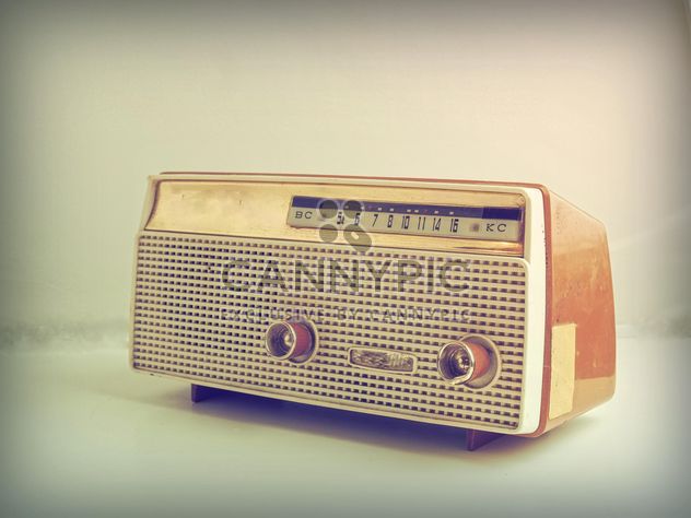 Vintage radio on white background - Free image #187105