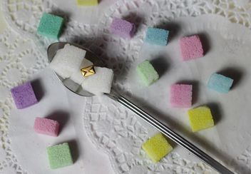 colorful pastel sugar cubes - image #187655 gratis