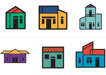 Free Town Homes Vector - Free vector #200885