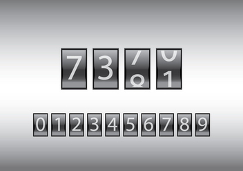 Free Number Counter Vector Illustration - бесплатный vector #201245