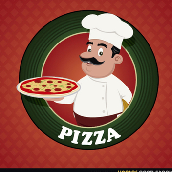 Free Vector Pizza Logo - vector gratuit #202325 