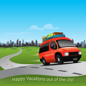 Vacations Out Of The City - vector gratuit #202905 