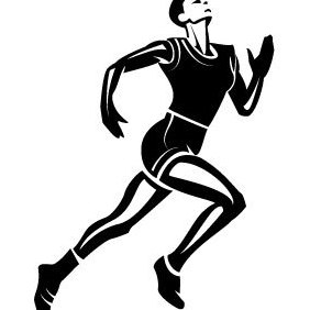 Athlete Runner Vector Image - vector gratuit #203585 