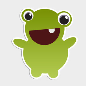 Free Vector Of The Day #102: Cute Monster - Kostenloses vector #203805