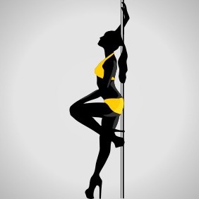 Sexy Women Dances Striptease - vector gratuit #204635 