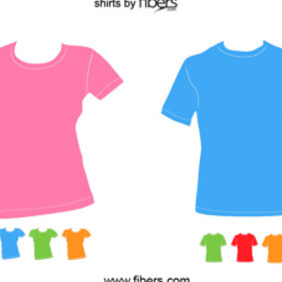 Fibers.com Free Vector T-Shirt Templates - vector #204945 gratis