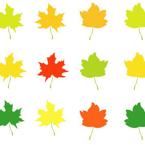 Autumn Leaves - Free vector #204995