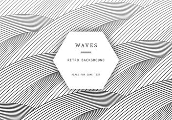 Retro Waves Background - Free vector #205145