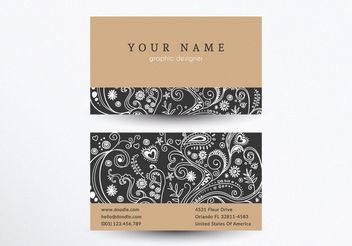 Creative Business Card Template - Free vector #205155