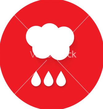 Free rain cloud icon vector - vector gratuit #205325 