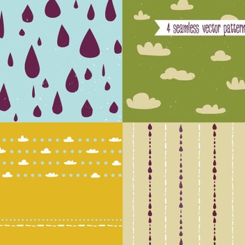 Cute Vector Patterns - Free vector #205905