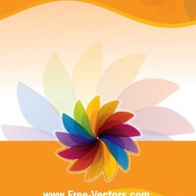 Flower Colorful Vector Background - бесплатный vector #206065