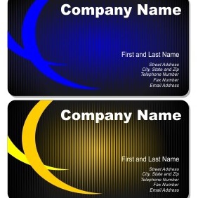 Set Of Artistic Business Cards - Kostenloses vector #206125