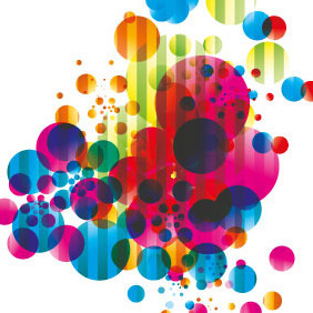 Abstract Colored Bubbles Vector - vector #206635 gratis