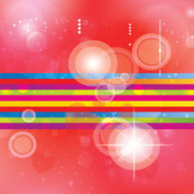Lined Colored Art In Red Transprent Vector - Free vector #207695
