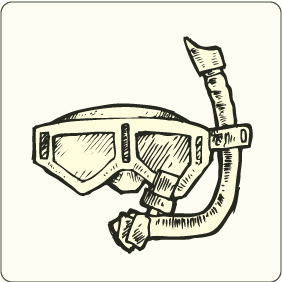 Snorkeling Mask - vector gratuit #208125 