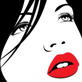 Gorgeous Woman Vector - Free vector #208455