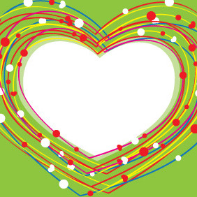 Valentines Day Heart Lines - vector gratuit #210645 
