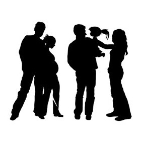 Family Silhouette - Free vector #212305