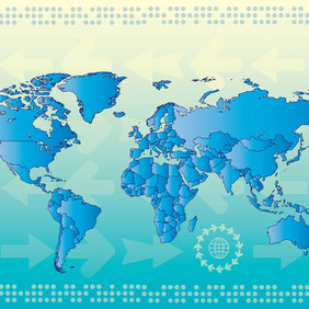 World Map Countries - Free vector #213635
