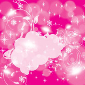 Pinky Retro Flowers Free Vector Graphic - vector gratuit #213975 