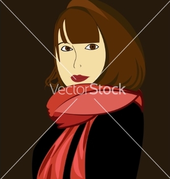 Free a young girl in the vector - vector gratuit #214715 