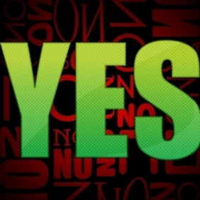 Yes Text - Free vector #215525