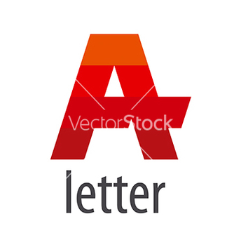Free striped logo red letter a vector - бесплатный vector #216275