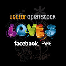 We Love Facebook Fans - vector #216645 gratis