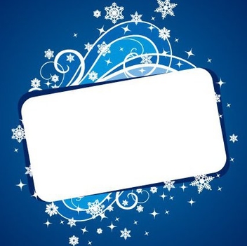 Christmas Banner Blue - vector gratuit #217665 