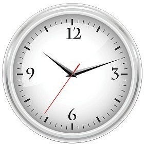 Vectorlib Freebie - White Office Clock - vector gratuit #218135 
