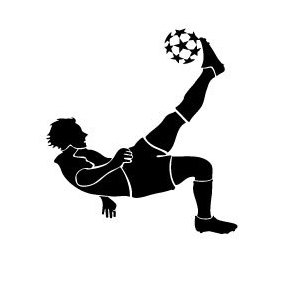 Soccer Player Kicking Ball - vector gratuit #219845 
