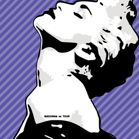Madonna Poster - бесплатный vector #220125