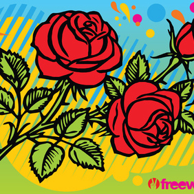 Roses - vector gratuit #220155 